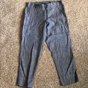 Athleta Blue linen pants